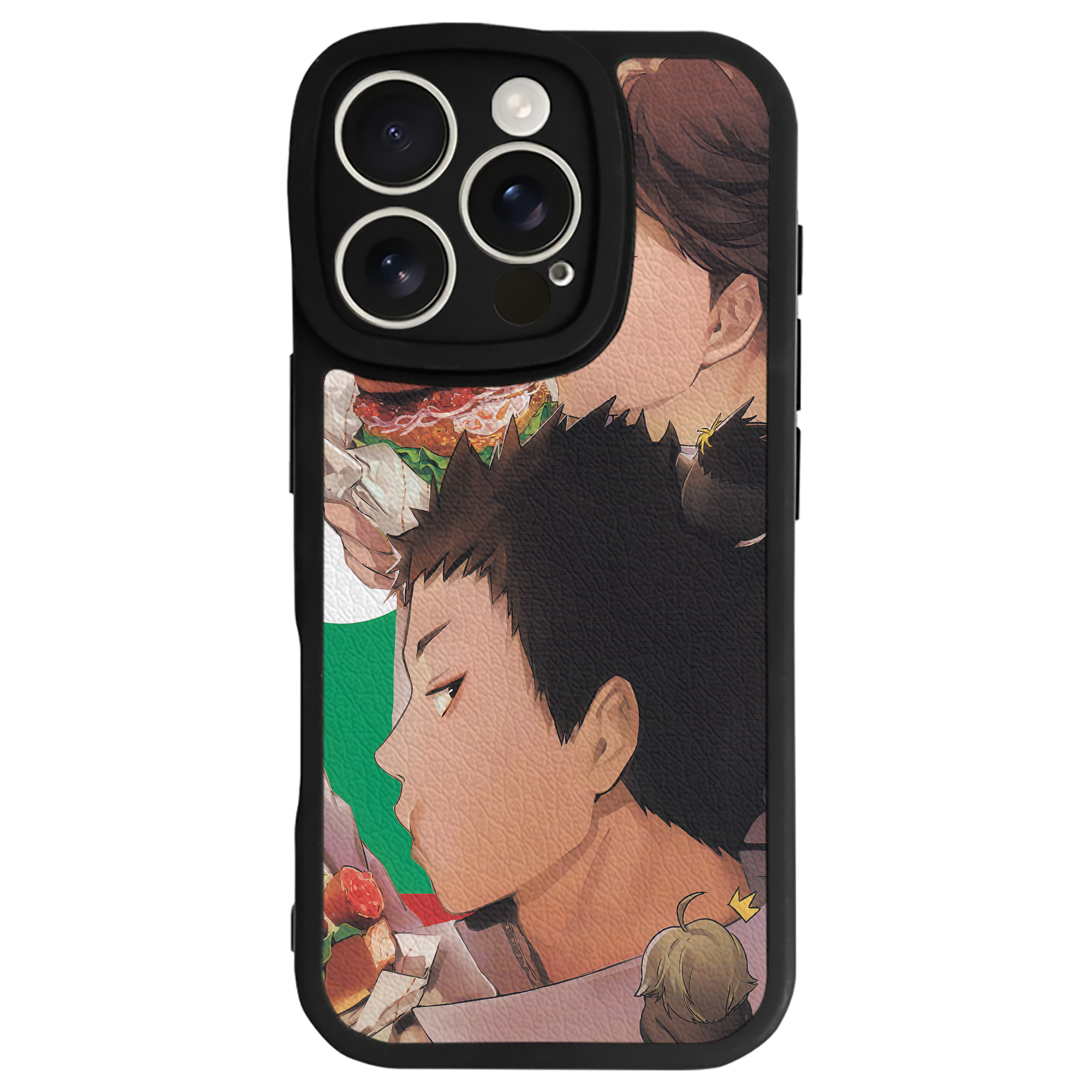 （画像用） ハイキュー!! Haikyu!! 【iPhone 16シリーズ対応】シリコンスマホケース（レザー調） 材質：シリコン